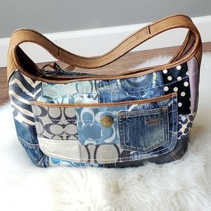 COACH Denim Patch Hobo style bag/purse
